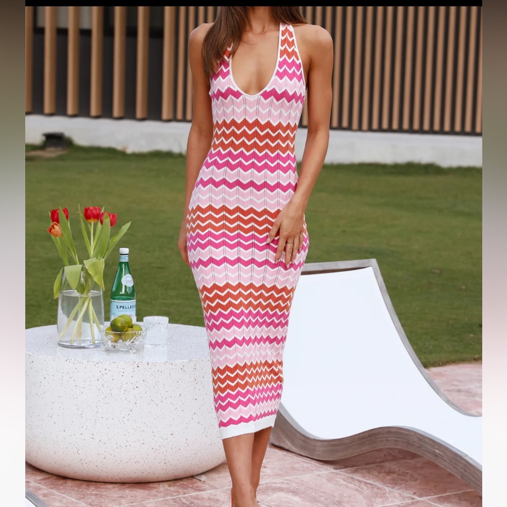 Hello Molly Reflecting Lovers Mini Dress in Pink.